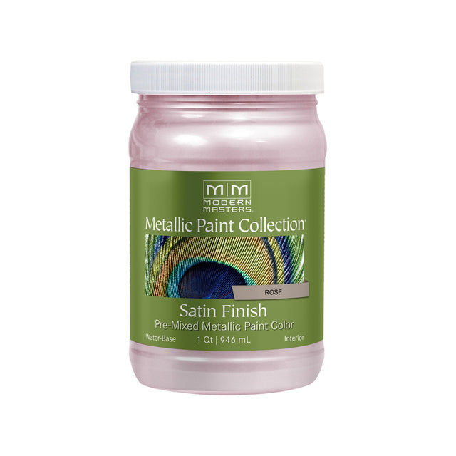 Modern Masters Shimmer Satin Rose Metallic Paint 1 qt
