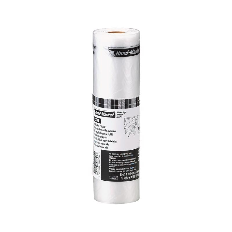3M Hand-Masker 6 ft. W X 90 ft. L X 0.35 mil Plastic Masking Film 1 pk