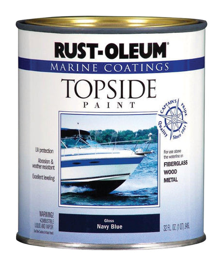 Rust-Oleum Marine Coatings Outdoor Gloss Navy Blue Marine Topside Paint 1 qt