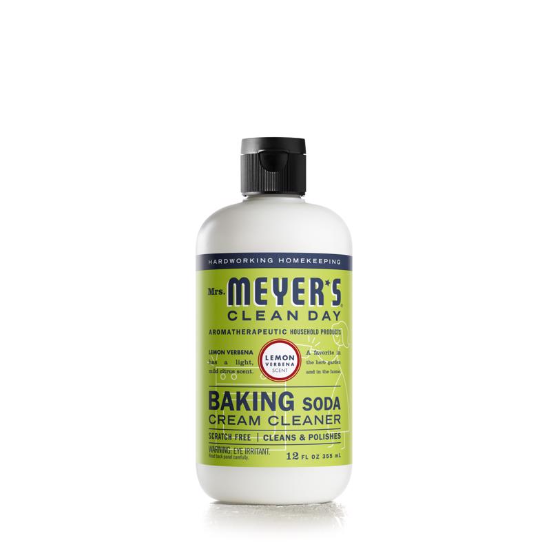 Mrs. Meyer's Clean Day Lemon Verbena Scent Organic Baking Soda Cleaner Cream 12 oz