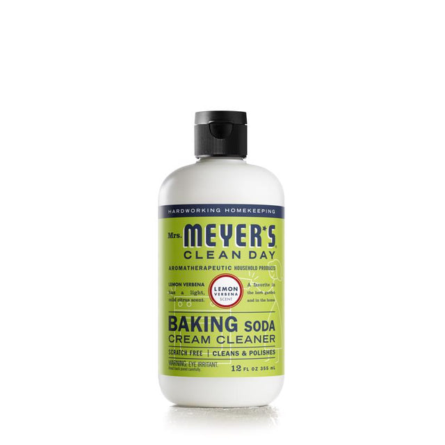 Mrs. Meyer's Clean Day Lemon Verbena Scent Organic Baking Soda Cleaner Cream 12 oz