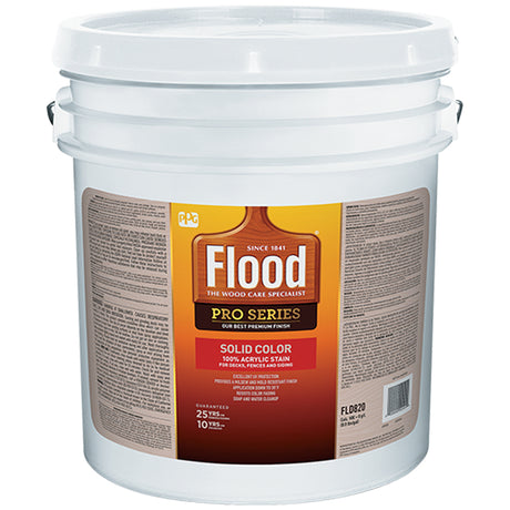 Flood Pro Series Solid Satin Neutral Deep Base Acrylic Wood Stain 5 gal