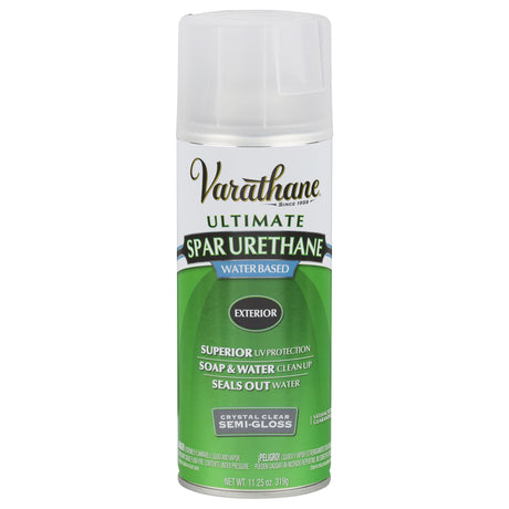 Varathane Ultimate Semi-Gloss Crystal Clear Water-Based Acrylic Modified Urethane Spar Urethane Spra