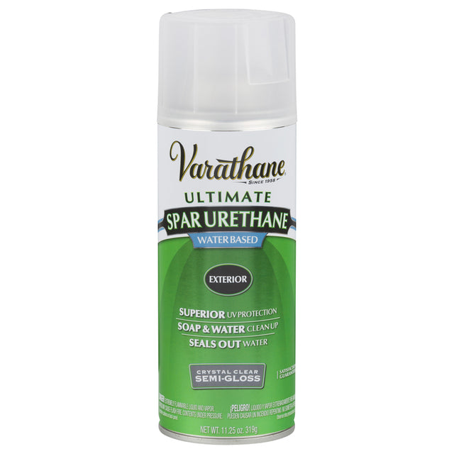 Varathane Ultimate Semi-Gloss Crystal Clear Water-Based Acrylic Modified Urethane Spar Urethane Spra