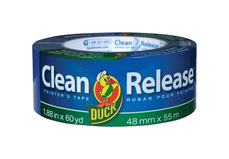 Duck Clean Release 1.88 in. W X 60 yd L Blue Medium Strength Painter's Tape 1 pk