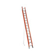 Werner 28 ft. H Fiberglass Extension Ladder Type IA 300 lb. capacity