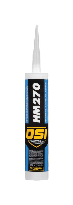 OSI HM270 Clear Silicone Construction Sealant 10 oz