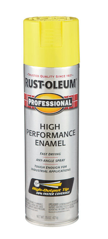 Rust-Oleum Professional Gloss Safety Yellow Spray Paint 15 oz