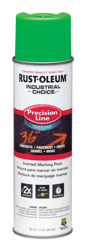 Rust-Oleum Industrial Choice Fluorescent Green Field Marking Paint 17 oz