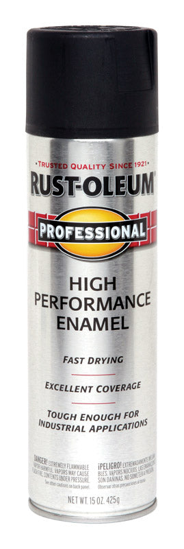 Rust-Oleum Professsional Semi-Gloss Black High Performance Enamel Spray 15 oz