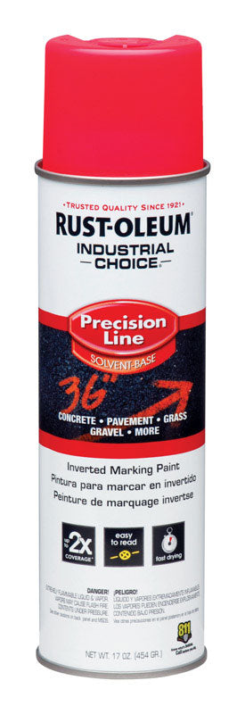 Rust-Oleum Industrial Choice Fluorescent Pink Inverted Marking Paint 17 oz