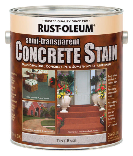 Rust-Oleum Semi-Transparent Tint Base Water-Based Acrylic Concrete Stain 1 gal