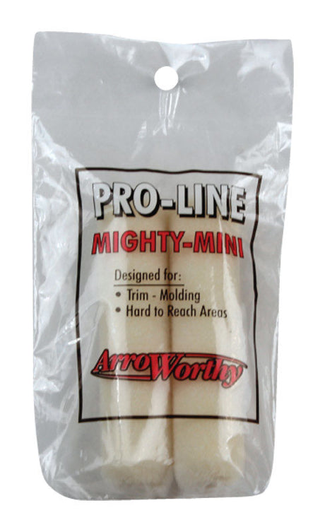 ArroWorthy Pro-Line Mohair Blend 4 in. W X 3/16 in. Mini Paint Roller Cover 2 pk