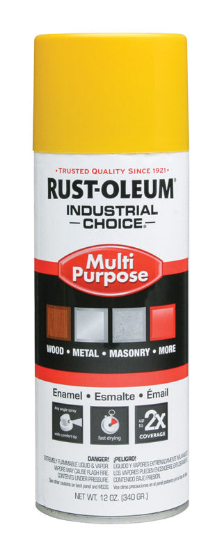 Rust-Oleum Industrial Choice OSHA Safety Yellow Multi-Purpose Enamel Spray 12 oz