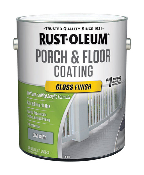 Rust-Oleum Porch & Floor Gloss Dove Gray Porch and Floor Paint+Primer 1 gal
