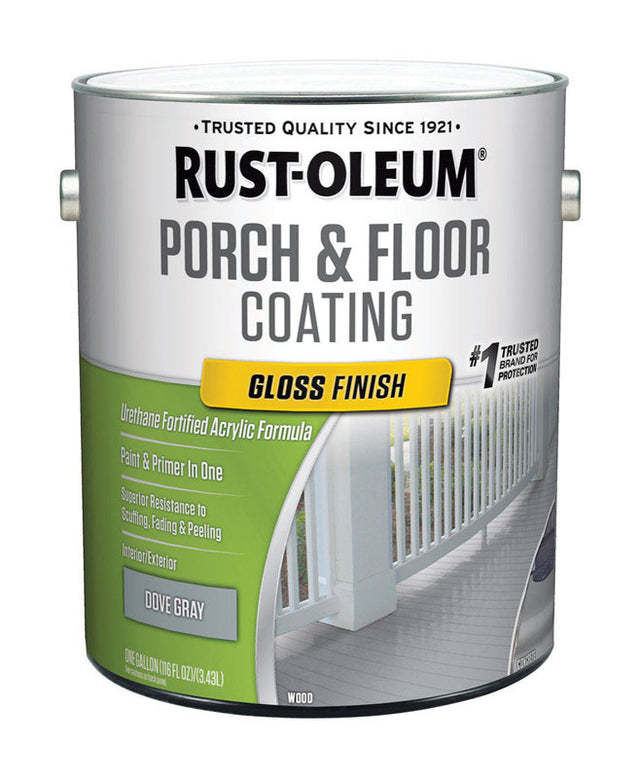 Rust-Oleum Porch & Floor Gloss Dove Gray Porch and Floor Paint+Primer 1 gal