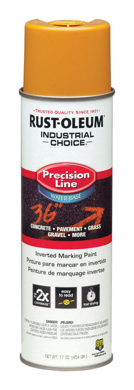 Rust-Oleum Industrial Choice Caution Yellow Field Marking Paint 17 oz