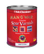McCloskey Man O' War Gloss Clear Water-Based Marine Spar Varnish 1 qt