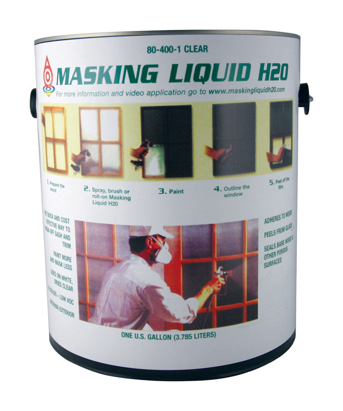 Associated Paint Clear Water-Based Acrylic Masking Liquid H2O 1 gal