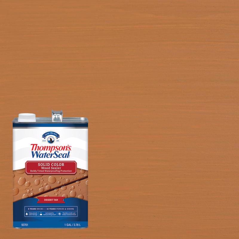 Thompson's WaterSeal Wood Sealer Solid Desert Tan Waterproofing Wood Stain and Sealer 1 gal