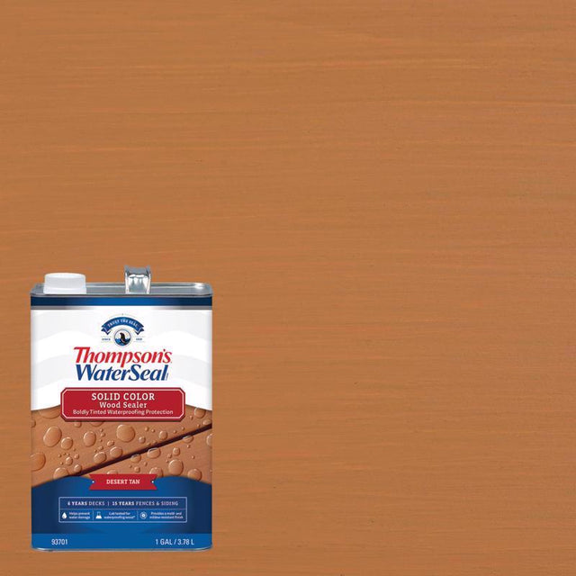 Thompson's WaterSeal Wood Sealer Solid Desert Tan Waterproofing Wood Stain and Sealer 1 gal