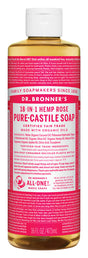 Dr. Bronner's 18-in-1 Organic Hemp Rose Scent Pure-Castile Liquid Soap 16 oz 1 pk
