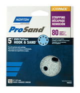 Norton ProSand 5 in. Ceramic Alumina Hook and Loop A975 Sanding Disc 80 Grit Coarse 10 pk