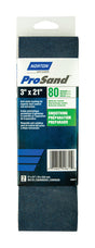 Norton ProSand 21 in. L X 3 in. W Zirconia Alumina Cloth Portable Sanding Belt 80 Grit Coarse 2 pk