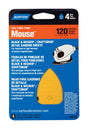 Norton 5-1/4 in. L X 3-3/4 in. W 120 Grit Aluminum Oxide Mouse Sandpaper 5 pk