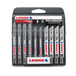 Lenox 4 - 5 in. Bi-Metal U-Shank General Purpose Jig Saw Blade Set 10 pc