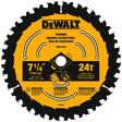 DeWalt 7-1/4 in. D X 5/8 in. Tungsten Carbide Circular Saw Blade 24 teeth 1 pk