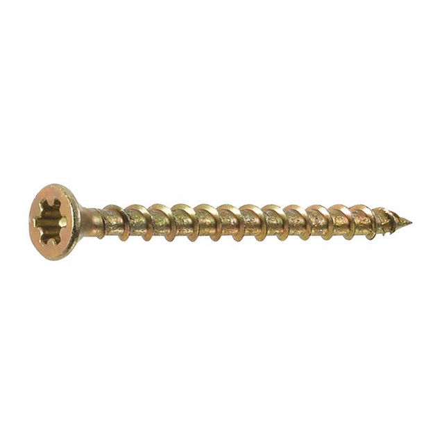 FastenMaster PAMFast No. 8 X 1-3/4 in. L Star Yellow Zinc Collated Subfloor Screws 1000 pk