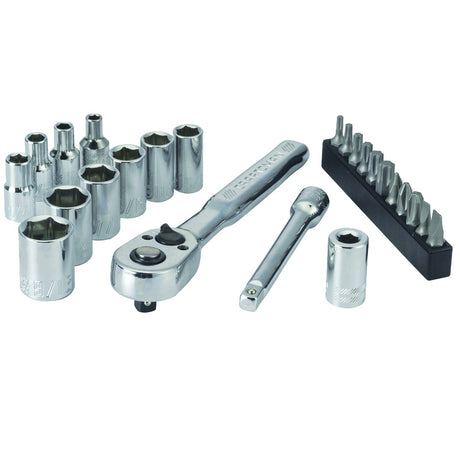 Craftsman 1/4 in. drive SAE 6 Point Mechanic's Tool Set 24 pc