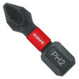 Diablo Phillips #2 X 1 in. L Driver Bit Black Oxide 5 pk