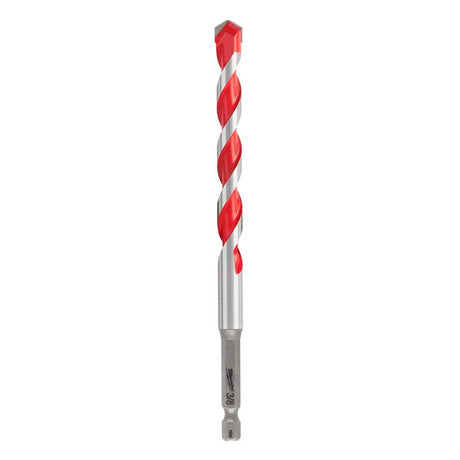 Milwaukee Shockwave 3/8 in. X 6 in. L Carbide Hammer Drill Bit Hex Shank 1 pk