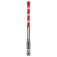Milwaukee Shockwave 1/4 in. X 4 in. L Carbide Hammer Drill Bit Hex Shank 1 pk