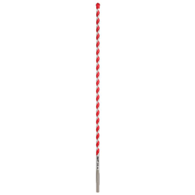 Milwaukee 1/4 in. X 12 in. L Carbide Hammer Drill Bit 3-Flat Shank 1 pk