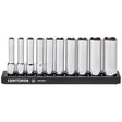 Craftsman V-Series 1/4 in. drive SAE 6 Point Deep Socket Set 10 pc