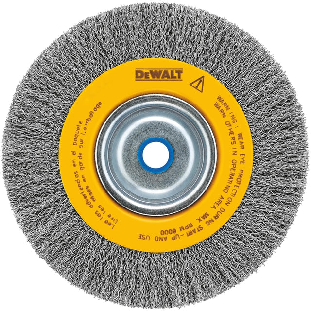 DeWalt 6 in. Fine Crimped Bench Grinder Wire Wheel Metal 6000 rpm 1 pc