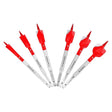 Diablo 6 in. L High Carbon Steel Nail-Embedded Wood Spade Bit Set Hex Shank 6 pc
