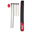 Milwaukee AIR-TIP 1-1/4 in. - 2-1/2 in. Wet/Dry Shop Vac Long Reach Set Flexible Vacuum Hose 7 pc