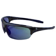 General Electric 09 Series Anti-Fog Impact-Resistant Safety Glasses Blue Mirror Lens Black/Blue Fram