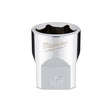 Milwaukee 17 mm X 3/8 in. drive Metric 6 Point Standard Socket 1 pc