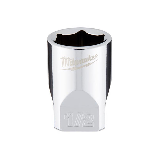 Milwaukee 1/2 in. X 1/4 in. drive SAE 6 Point Standard Socket 1 pc