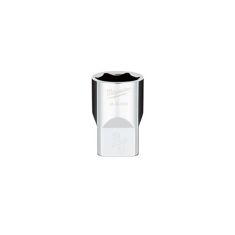 Milwaukee 3/4 in. X 1/2 in. drive SAE 6 Point Standard Deep Socket 1 pc