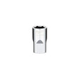 Milwaukee 15 mm X 1/2 in. drive Metric 6 Point Standard Socket 1 pc