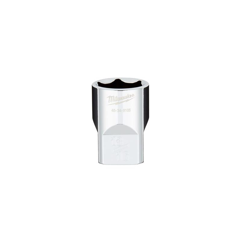 Milwaukee 13/16 in. X 1/2 in. drive SAE 6 Point Standard Socket 1 pc