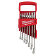 Milwaukee Max Bite SAE I-Beam Handle Combination Wrench Set 12 in. L 7 pc