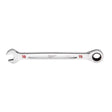 Milwaukee 1/2 in. X 1/2 in. 12 Point SAE I-Beam Ratcheting Combination Wrench 7.34 in. L 1 pc