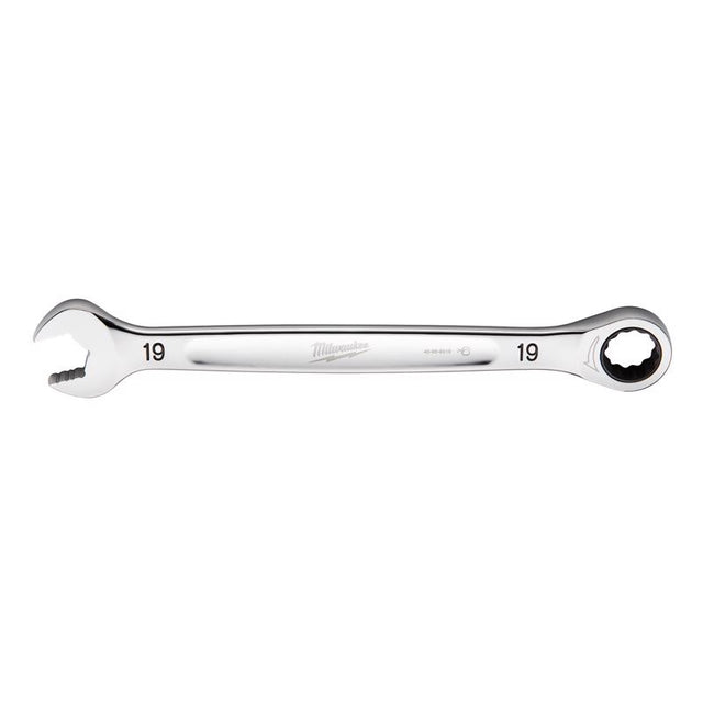 Milwaukee 19 mm X 19 mm 12 Point Metric Ratcheting Combination Wrench 10.14 in. L 1 pc